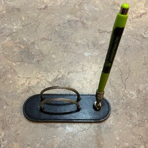 Black Desk Business card  holder with